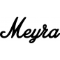 Preview: Meyra - Schriftzug aus Buchenholz