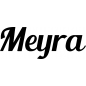 Preview: Meyra - Schriftzug aus Buchenholz