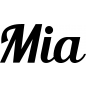 Preview: Mia - Schriftzug aus Buchenholz