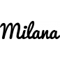 Preview: Milana - Schriftzug aus Buchenholz