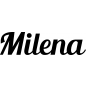 Preview: Milena - Schriftzug aus Buchenholz