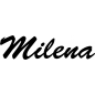 Preview: Milena - Schriftzug aus Buchenholz