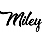 Preview: Miley - Schriftzug aus Buchenholz