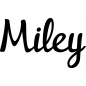 Preview: Miley - Schriftzug aus Buchenholz