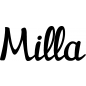 Preview: Milla - Schriftzug aus Buchenholz