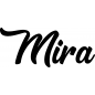 Preview: Mira - Schriftzug aus Buchenholz