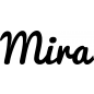 Preview: Mira - Schriftzug aus Buchenholz