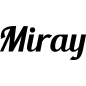 Preview: Miray - Schriftzug aus Buchenholz
