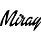 Preview: Miray - Schriftzug aus Buchenholz