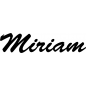 Preview: Miriam - Schriftzug aus Buchenholz