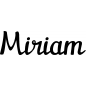 Preview: Miriam - Schriftzug aus Buchenholz