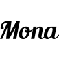 Preview: Mona - Schriftzug aus Buchenholz