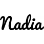 Preview: Nadia - Schriftzug aus Buchenholz