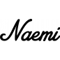 Preview: Naemi - Schriftzug aus Buchenholz