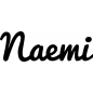 Preview: Naemi - Schriftzug aus Buchenholz