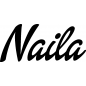 Preview: Naila - Schriftzug aus Buchenholz