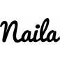 Preview: Naila - Schriftzug aus Buchenholz