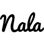 Preview: Nala - Schriftzug aus Buchenholz