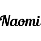 Preview: Naomi - Schriftzug aus Buchenholz