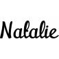 Preview: Natalie - Schriftzug aus Buchenholz