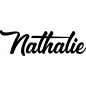 Preview: Nathalie - Schriftzug aus Buchenholz