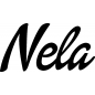 Preview: Nela - Schriftzug aus Buchenholz