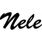 Preview: Nele - Schriftzug aus Buchenholz