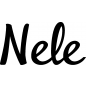Preview: Nele - Schriftzug aus Buchenholz