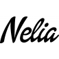 Preview: Nelia - Schriftzug aus Buchenholz