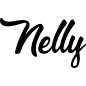 Preview: Nelly - Schriftzug aus Buchenholz