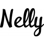 Preview: Nelly - Schriftzug aus Buchenholz