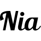 Preview: Nia - Schriftzug aus Buchenholz