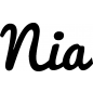 Preview: Nia - Schriftzug aus Buchenholz