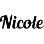Preview: Nicole - Schriftzug aus Buchenholz