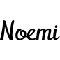 Preview: Noemi - Schriftzug aus Buchenholz
