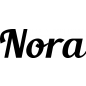 Preview: Nora - Schriftzug aus Buchenholz