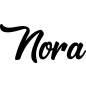 Preview: Nora - Schriftzug aus Buchenholz
