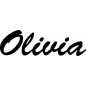 Preview: Olivia - Schriftzug aus Buchenholz
