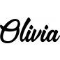 Preview: Olivia - Schriftzug aus Buchenholz