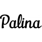 Preview: Palina - Schriftzug aus Buchenholz