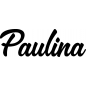 Preview: Paulina - Schriftzug aus Buchenholz