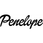 Preview: Penelope - Schriftzug aus Buchenholz