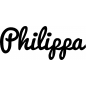Preview: Philippa - Schriftzug aus Buchenholz