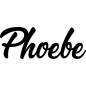 Preview: Phoebe - Schriftzug aus Buchenholz