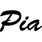 Preview: Pia - Schriftzug aus Buchenholz