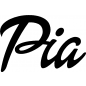 Preview: Pia - Schriftzug aus Buchenholz