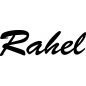 Preview: Rahel - Schriftzug aus Buchenholz