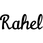 Preview: Rahel - Schriftzug aus Buchenholz