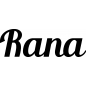 Preview: Rana - Schriftzug aus Buchenholz