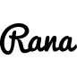 Preview: Rana - Schriftzug aus Buchenholz